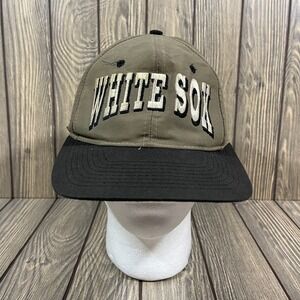 Vintage 1990s Chicago White Sox MLB Drew Pearson Inc Snapback Hat Spell Out